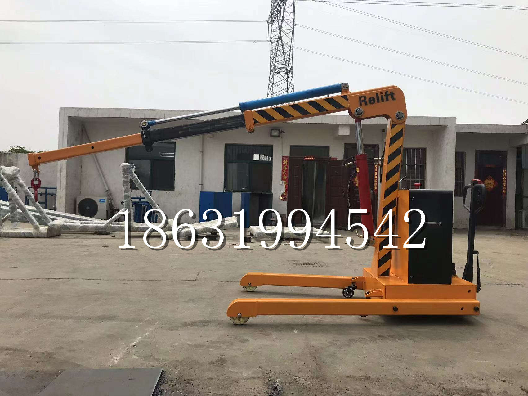 海勃湾区久征定做3吨三轮随车吊 农用园林绿化移树吊 平板工程用小吊机